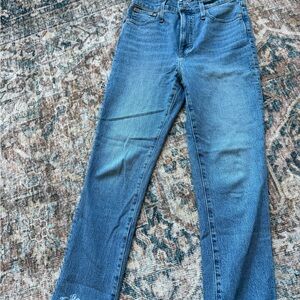 Madewell Women's Straight Leg Blue Jeans